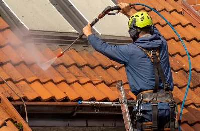 Démoussage et hydrofuge de toiture à Fépin